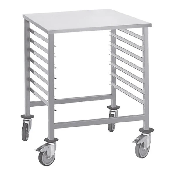 EMGA Regaalwagen | 7x GN 2/1 | Werkplateau | Tussenruimte 75mm | 660x750x900mm | RVS