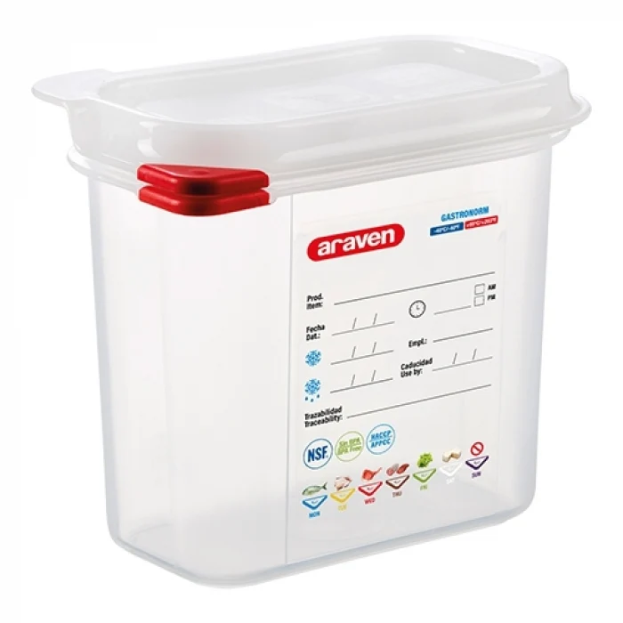Araven Voedseldoos GN 1/9 | 150(H)mm | HACCP