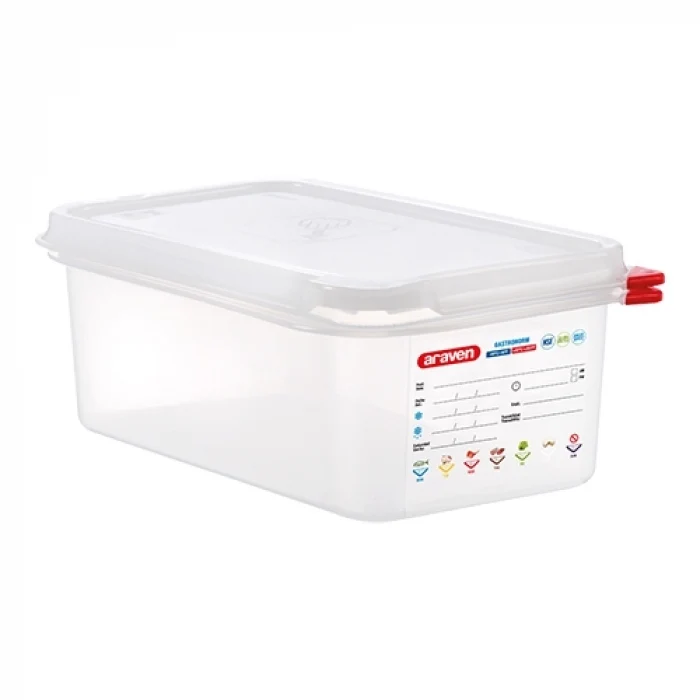 Araven Voedseldoos GN 1/4 | 100(H)mm | HACCP