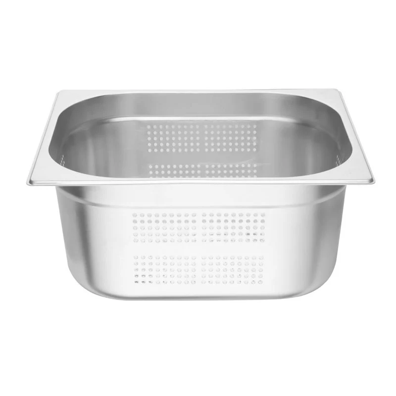 Vogue geperforeerde RVS Gastronormbak 1/2 150mm(H)