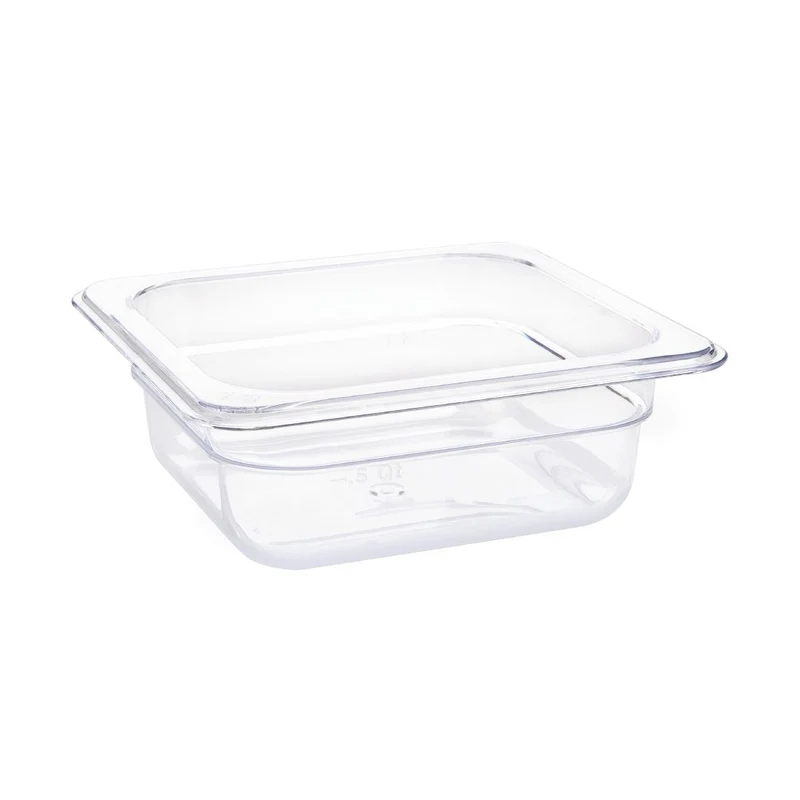 Vogue Polycarbonaat Gastronormbak | Transparant | GN 1/6 65mm(H)