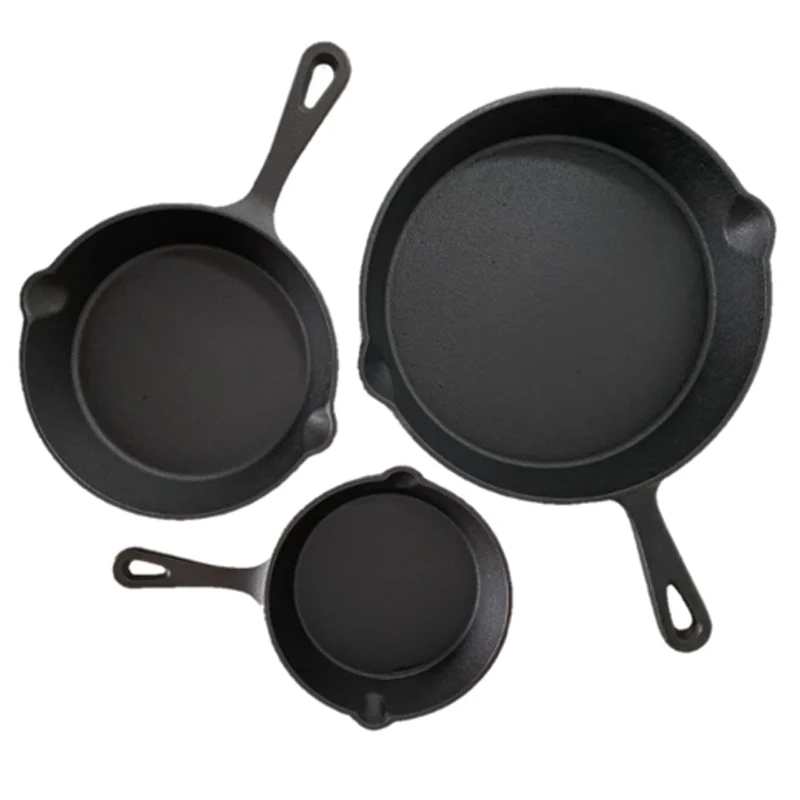 Keij Kamado set van 3 skillets: 16 x 3,3 cm + 19,5 x 4 cm + 24,5 x 4 cm