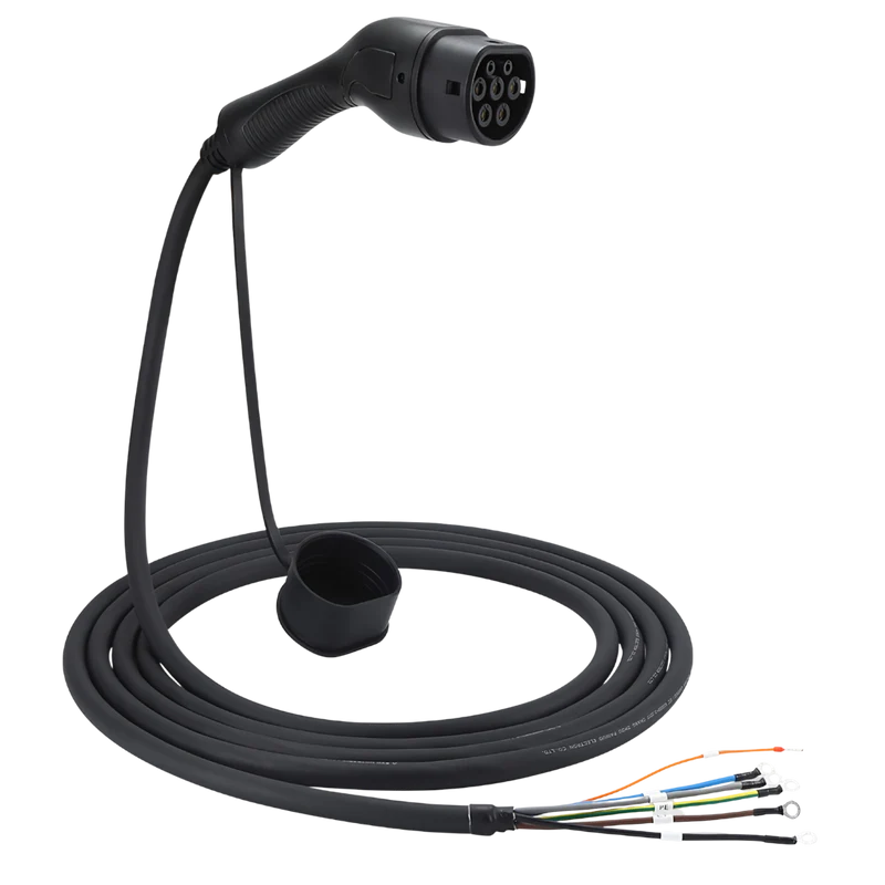 BlackCharge EV Laadkabel – Type 2 naar Open Einde
