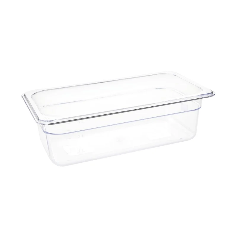Vogue Polycarbonaat 1/3 Gastronormbak 100mm(H) | Transparant