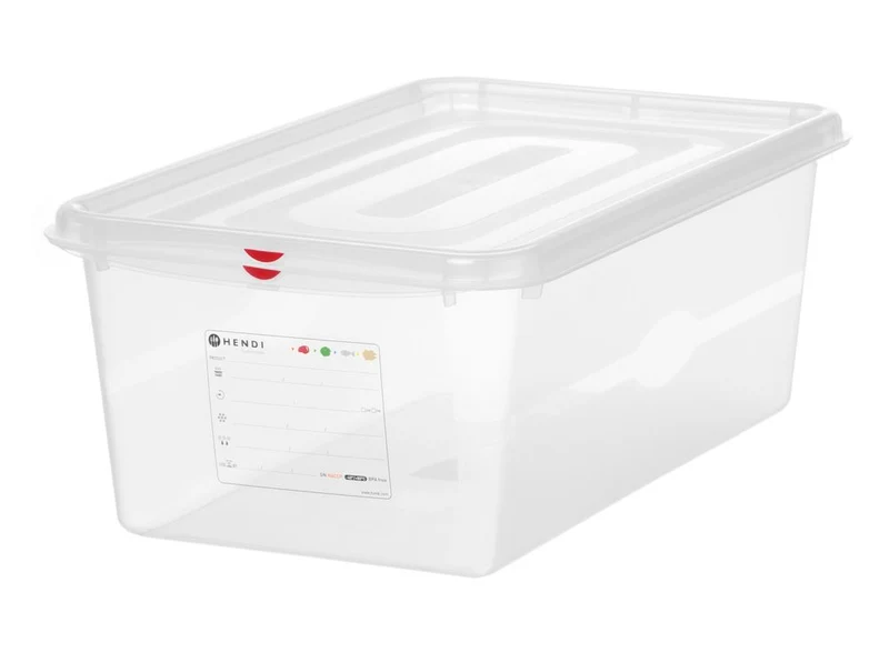 Gastronormbak Polypropyleen HACCP | HENDI | GN 1/1 | 28L | Voedseldoos | 530x325x(H)200mm
