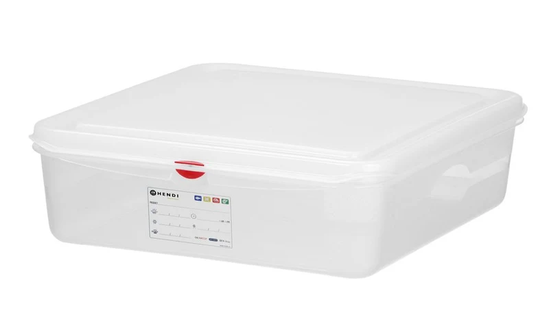 Gastronormbak Polypropyleen HACCP | HENDI | GN 1/1 | 13L | Voedseldoos | 530x325x(H)100mm