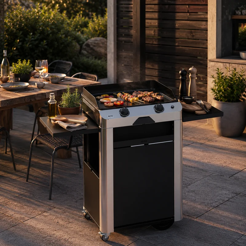 Combo Fusion Inox - 60 - Plancha Gas + Roltafel