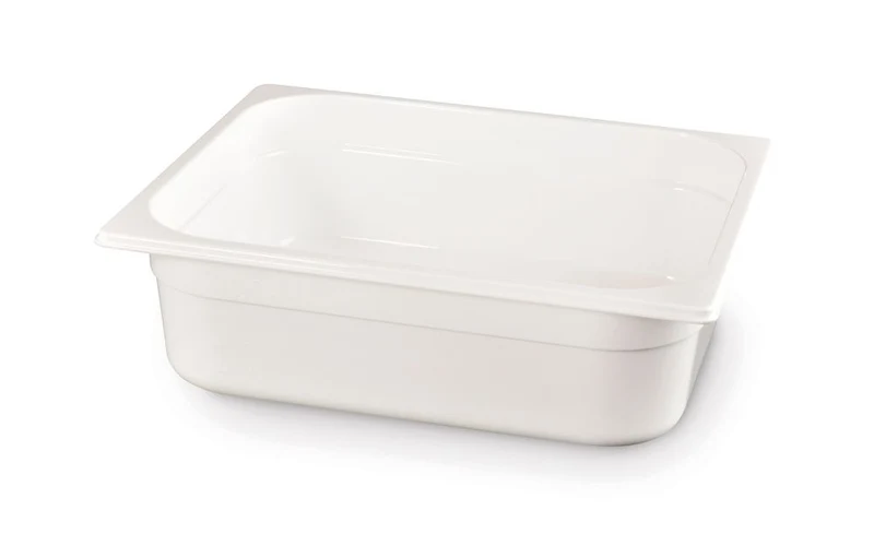 Gastronormbak Polycarbonaat | HENDI | GN 1/2 | 6,5L | Wit | 325x265x(H)100mm