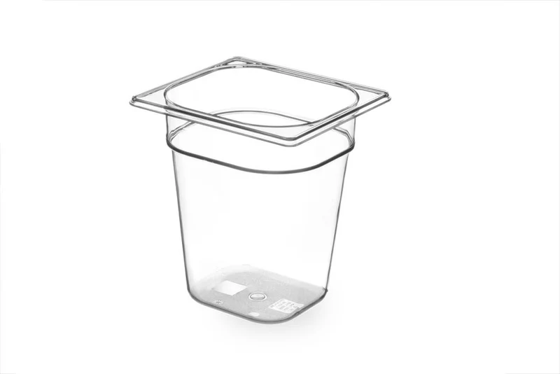 Gastronormbak Tritan | HENDI | GN 1/6 | 3,4L | Transparant | 176x162x(H)200mm