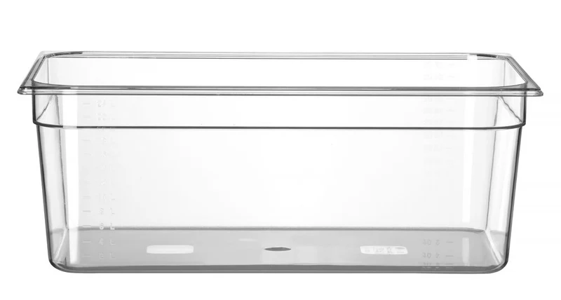 Gastronormbak Polycarbonaat | HENDI | Profi Line | GN 1/1 | 24L | Transparant | 530x325x(H)200mm