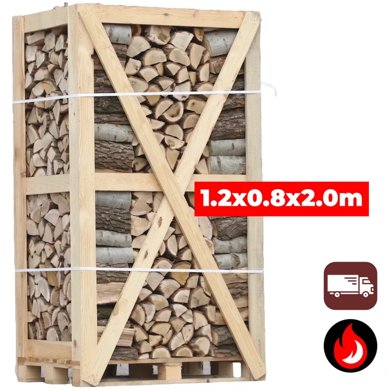Grote Pallet Haagbeuk/Essen Haardhout Mix