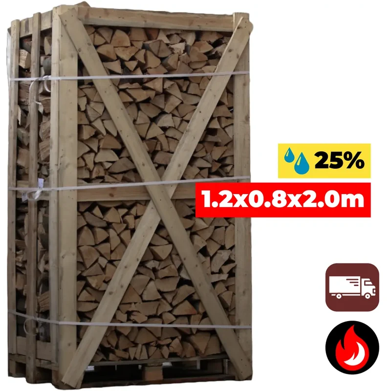 OP=OP | Grote Pallet Beuken Haardhout | 25% vocht