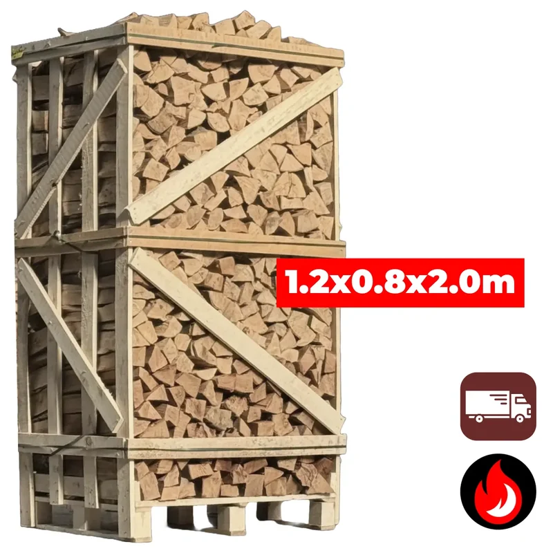 OP=OP | Grote Pallet (Rode) Eik Haardhout