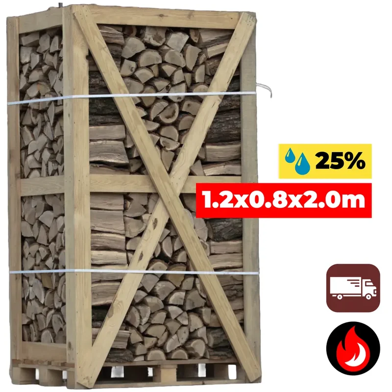 OP=OP | Grote Pallet Eiken Haardhout | 25% vocht
