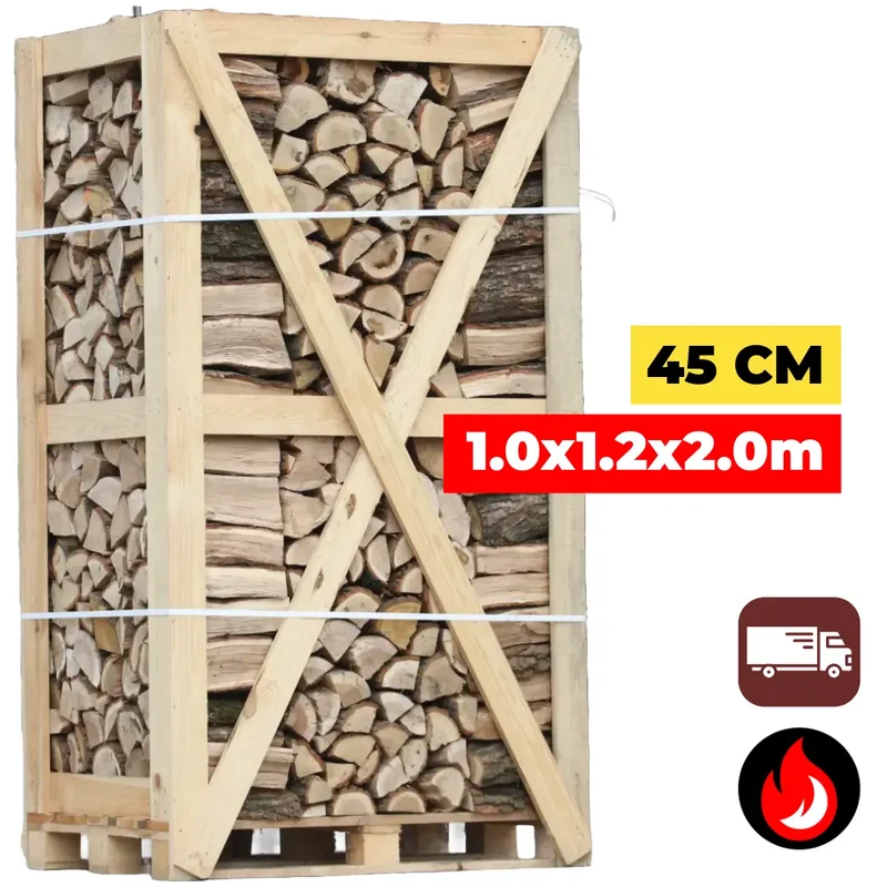 Extra Grote Pallet Eiken Haardhout - 45cm