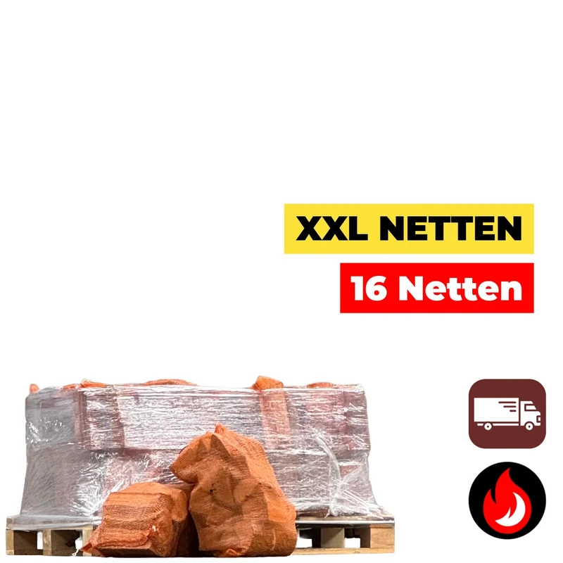 16 XL Zakken Eiken Haardhout 40L