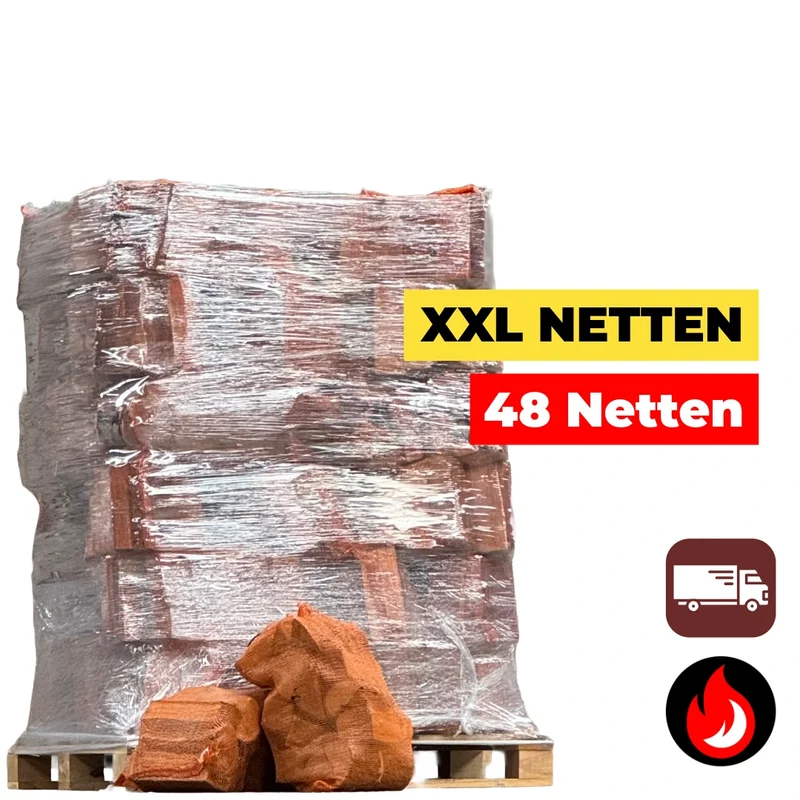 48 XL Zakken Eiken Haardhout 40L