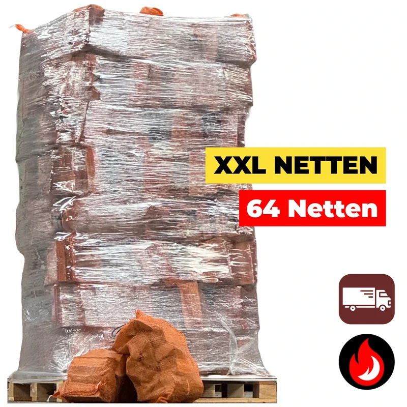 64 XL Zakken Eiken Haardhout 40L