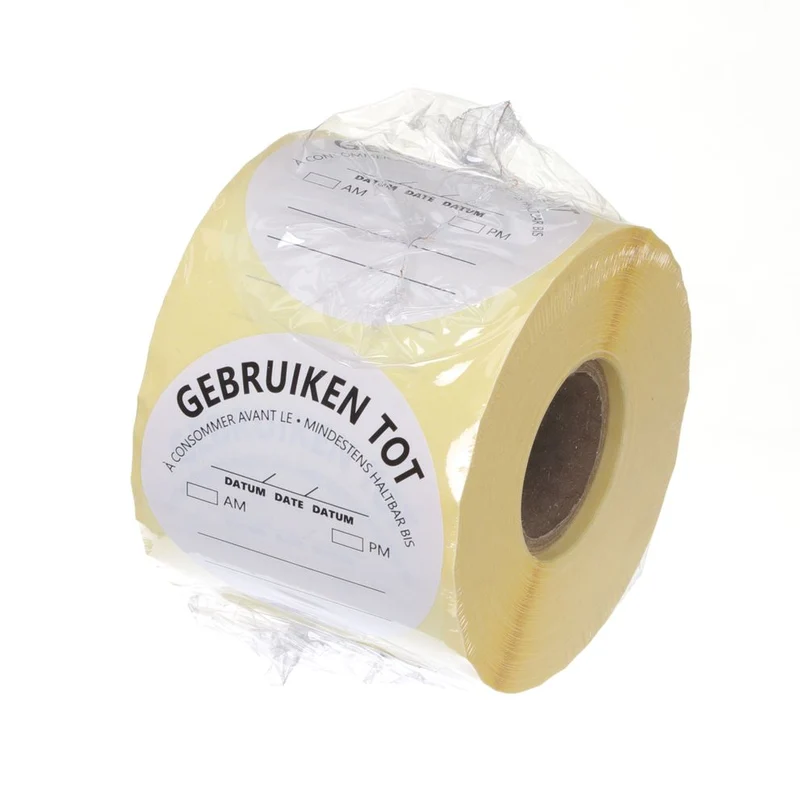 Voedselveiligheidsstickers | Multifunctioneel | Eenvoudig verwijderbaar | "GEBRUIKEN TOT" | HENDI | Wit | 500 st