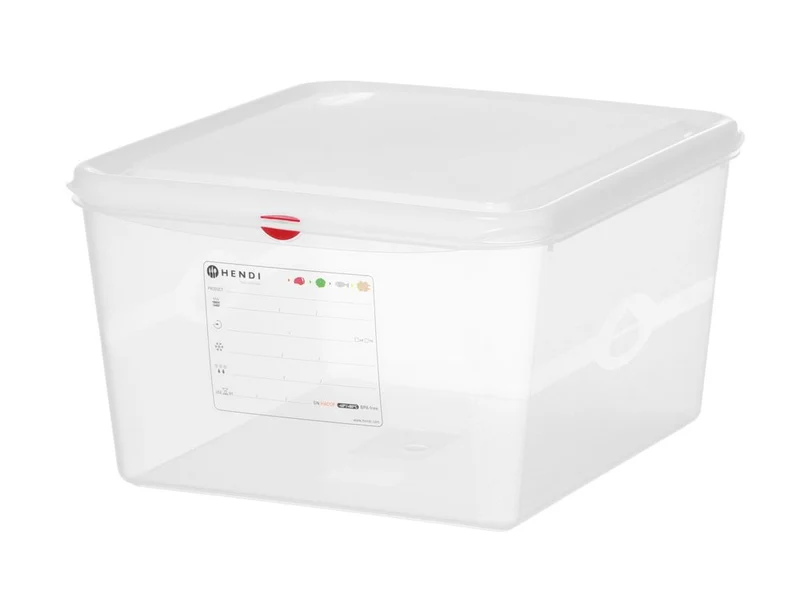 Gastronormbak Polypropyleen HACCP | HENDI | GN 2/3 | 19L | Voedseldoos | 354x325x(H)200mm
