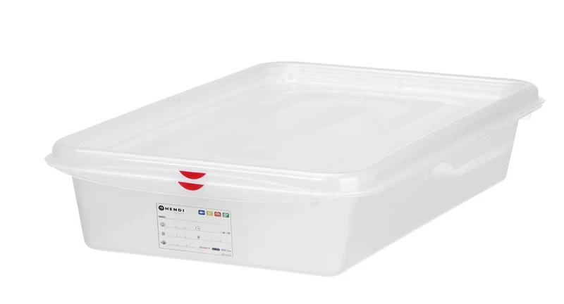 Gastronormbak Polypropyleen HACCP | HENDI | GN 2/3 | 9L | Voedseldoos | 354x325x(H)100mm