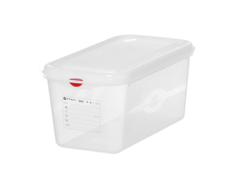 Gastronormbak Polypropyleen HACCP | HENDI | GN 1/3 | 6L | Voedseldoos | 325x176x(H)150mm