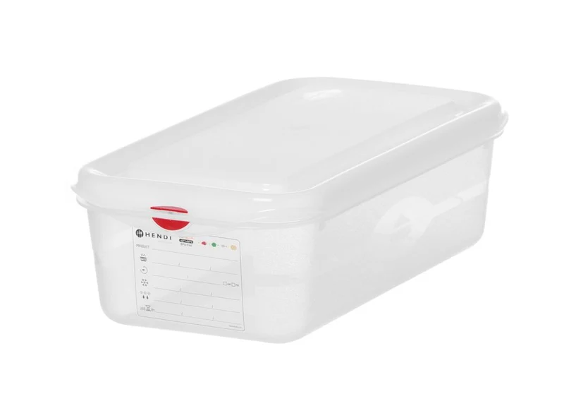 Gastronormbak Polypropyleen HACCP | HENDI | GN 1/3 | 4L | Voedseldoos | 325x176x(H)100mm