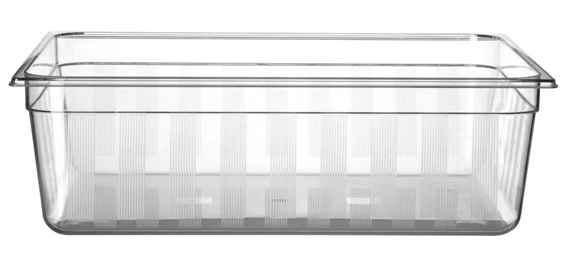 Gastronormbak | HENDI | GN 2/1 | 58L | Transparant | Polycarbonaat | 650x530x(H)200mm