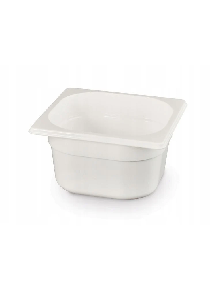 Gastronormbak Polycarbonaat | HENDI | GN 1/6 | 1L | Wit | 176x162x(H)65mm