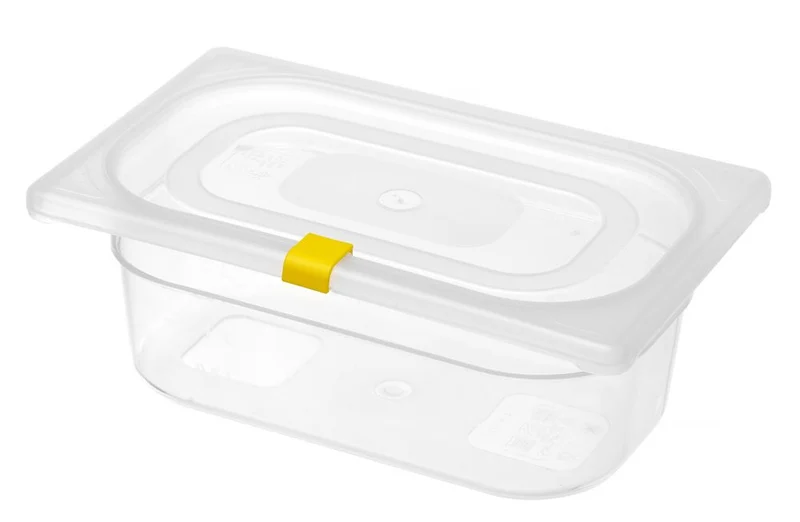 Deksel clips voor HACCP voorraaddozen | HENDI | Geel | 12 st