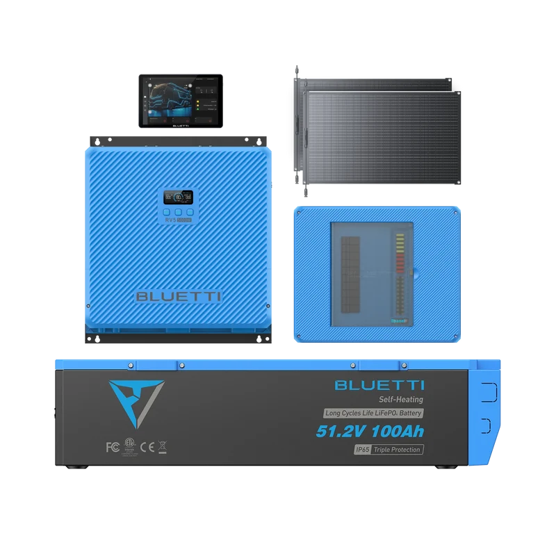 BLUETTI RV5+B4810+Epanel+Epad+200W All-in-One RV Solar System
