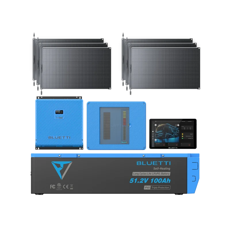 BLUETTI RV5+B4810+Epanel+Epad+3*200W All-in-One RV Solar System