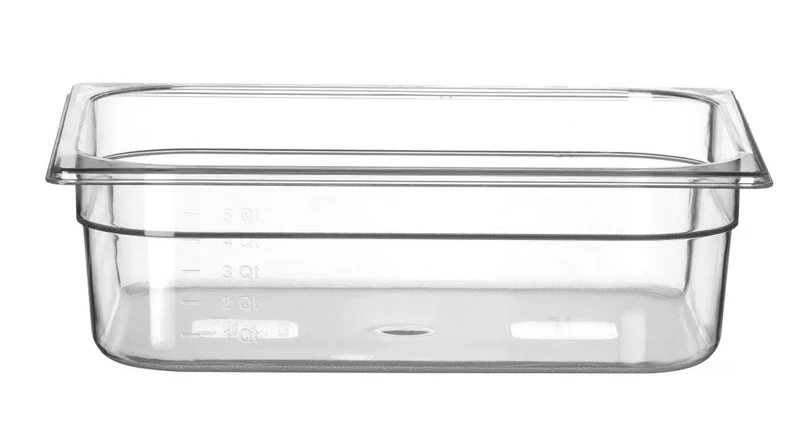 Gastronormbak Polycarbonaat | HENDI | Profi Line | GN 1/2 | 6,5L | Transparant | 325x265x(H)100mm