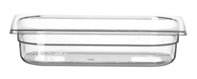 Gastronormbak Polycarbonaat | HENDI | Profi Line | GN 1/3 | 2,5L | Transparant | 325x176x(H)65mm