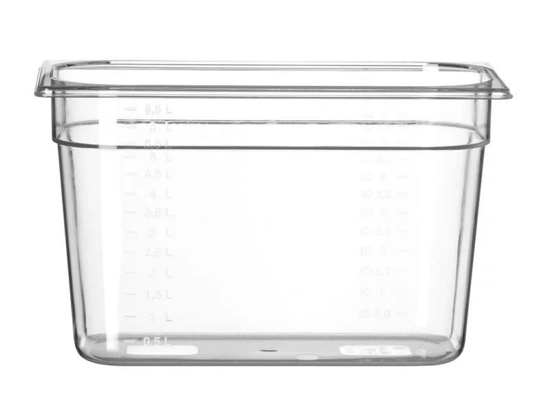 Gastronormbak Polycarbonaat | HENDI | Profi Line | GN 1/3 | 7,8L | Transparant | 325x176x(H)200mm