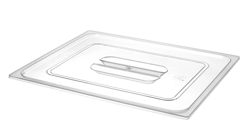 Deksel voor Gastronormbak Polycarbonaat | HENDI | GN 2/1 | Transparant | 650x530mm