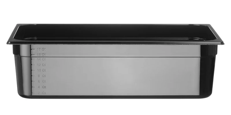 Gastronormbak Polycarbonaat | HENDI | Profi Line | GN 1/1 | 21L | Zwart | 530x325x(H)150mm