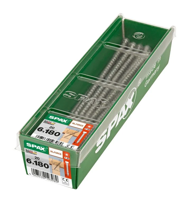 Spax IN.Force schroef T-star plus cilinderkop 6x180mm 20st