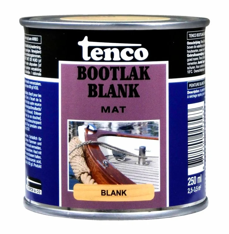 Tenco bootlak mat blank 250 ml