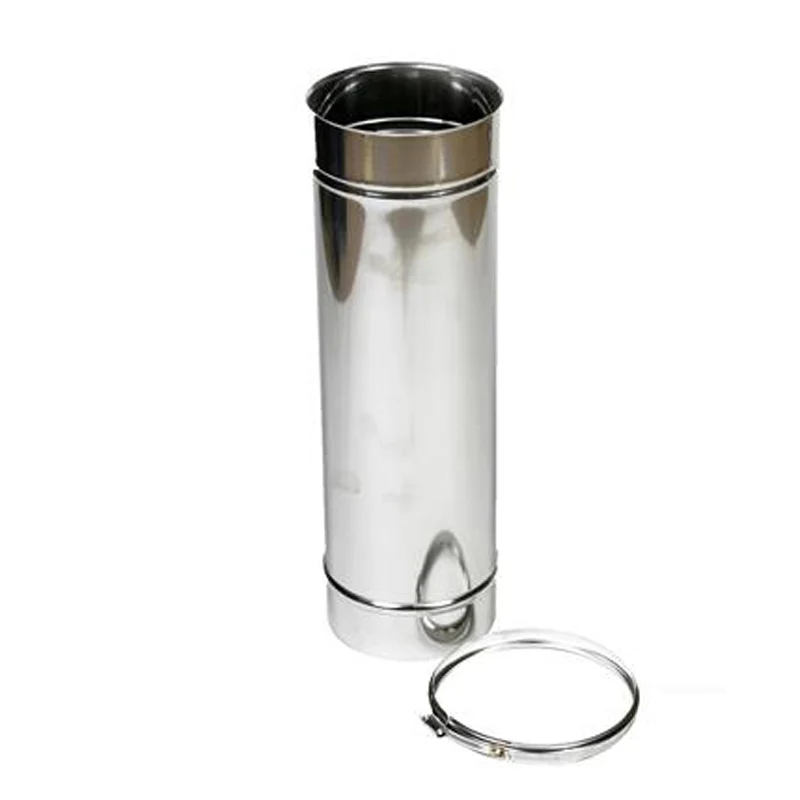 Buis Ø125 mm – 500 mm – Enkelwandig RVS