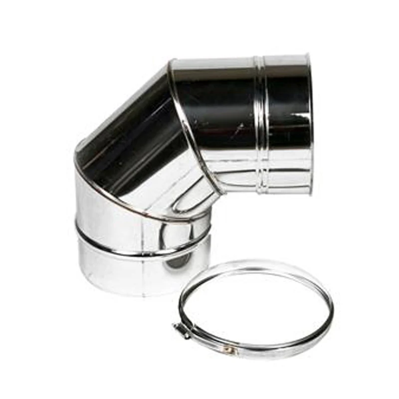Bocht Ø150 mm – 90° – Enkelwandig RVS