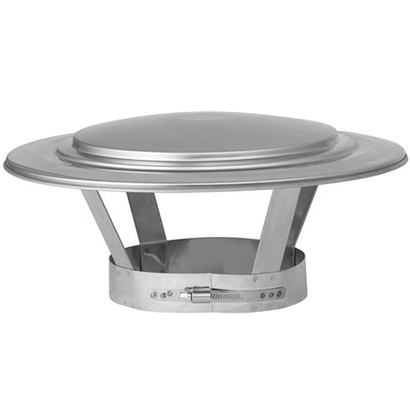 Regenkap Ø175 mm – Enkelwandig RVS