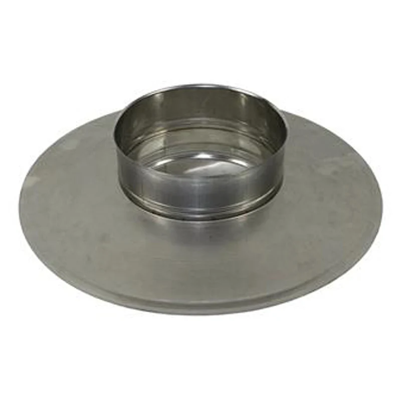 Afdekelement Ø125 mm – Enkelwandig RVS