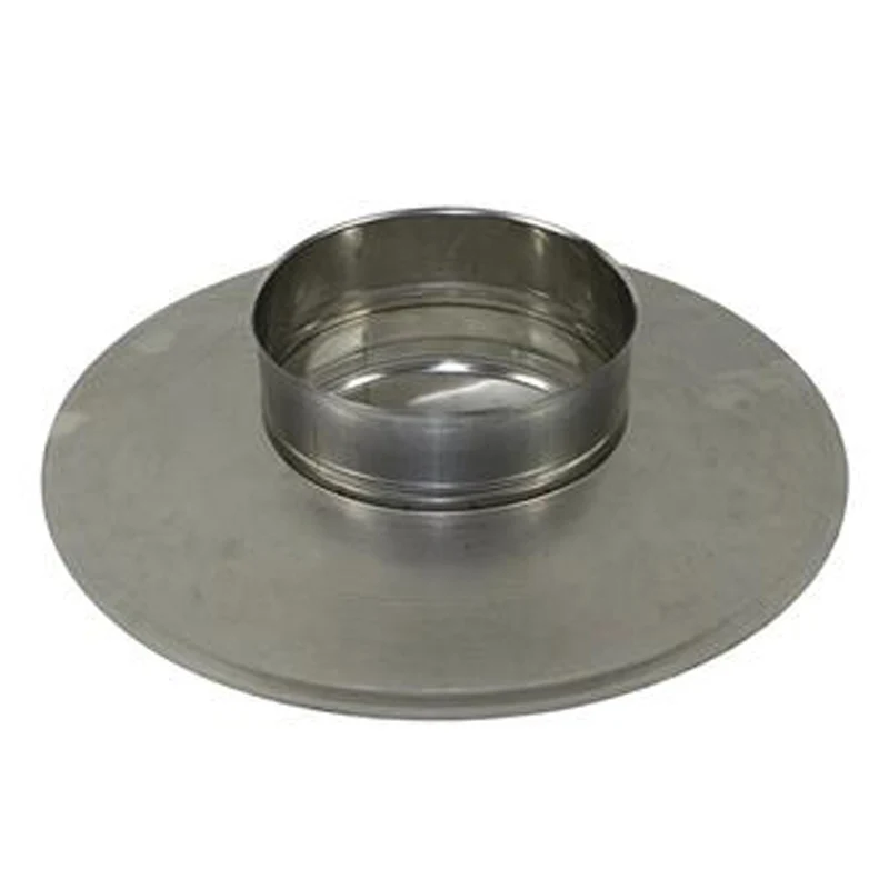 Afdekelement Ø150 mm – Enkelwandig RVS