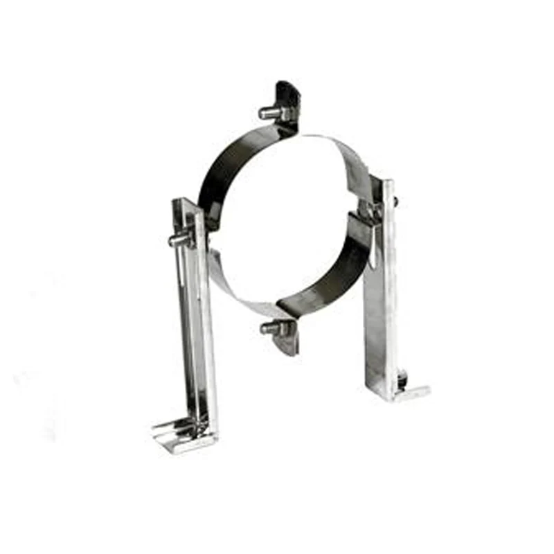 Muurbeugel Ø125 mm – Enkelwandig RVS