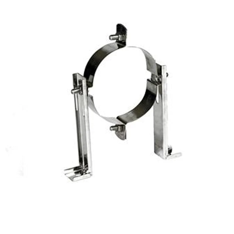 Muurbeugel Ø150 mm – Enkelwandig RVS