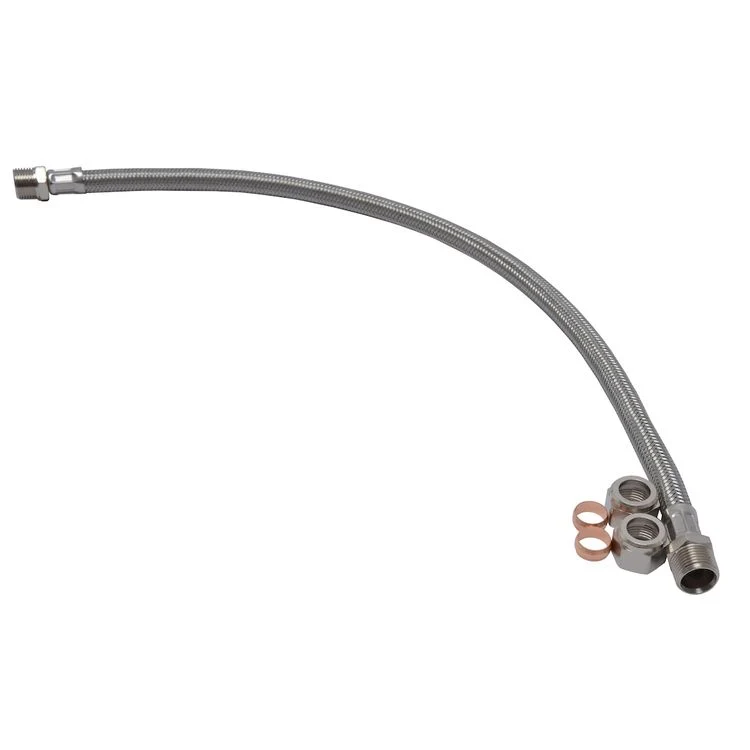 Sanivesk flexibele aansluitslang KIWA Knel 12mm x Knel 15mm 15cm