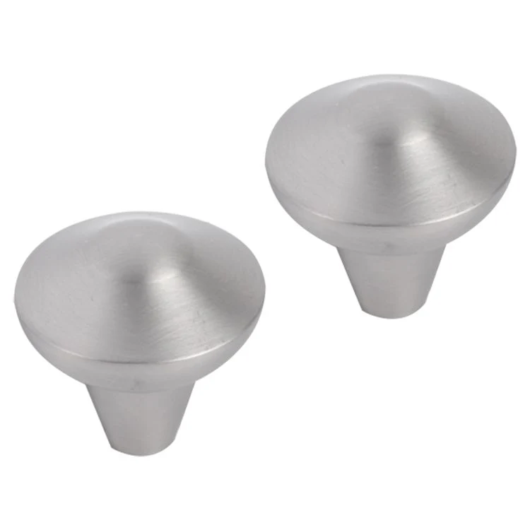 Differnz Groningen knop aluminium mat chroom 30mm 2st