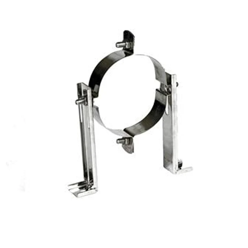 Muurbeugel Ø175 mm – Enkelwandig RVS