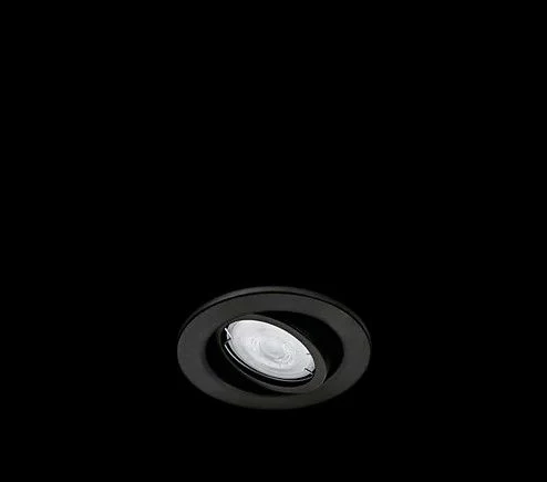 Philips inbouwspot Fresco zwart ⌀10cm